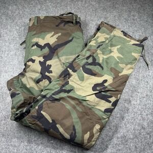 US Military Chemical Protective Pants Adult L Green Camo Class 1‎ Type 1 Surplus